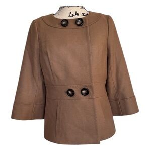 NWOT Classiques Entier Double Breasted Jacket Brown Size Medium